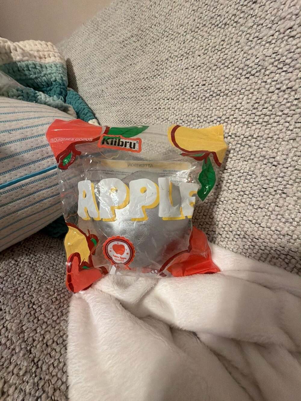 Kiibru Silver Apple Squishy Toy new